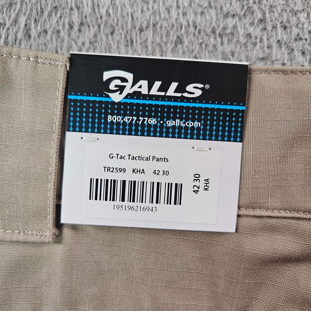 NEW GALLS G-Tac Tactical Cargo Utility Pant‎ Men Size 42 x 30 TR2599 Light Khaki